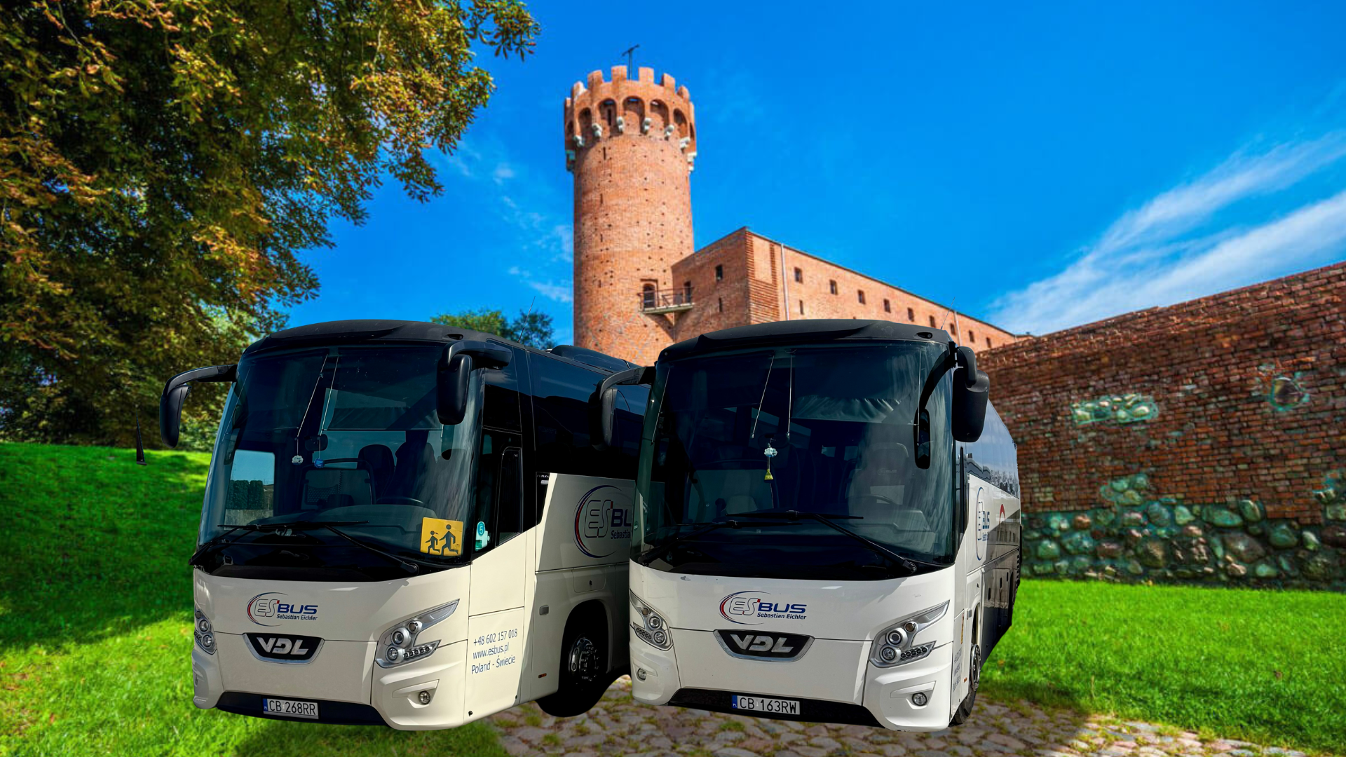 Autokar ES-BUS na trasie międzynarodowej